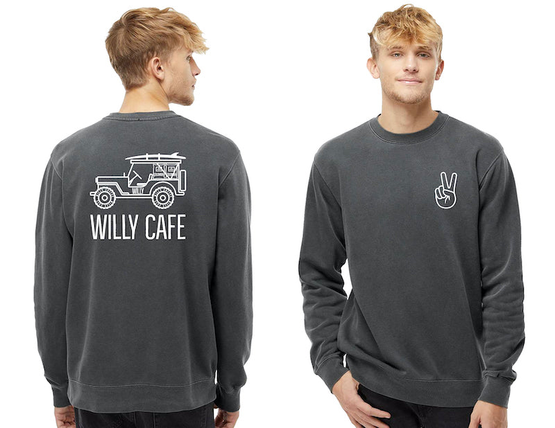 WILLY Peace Crewneck Sweatshirt (Unisex)